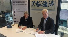 Dave Prentis, UNISON General Secretary signs recognition agreement with Chief Exec of UK's biggest housing association, Clarion