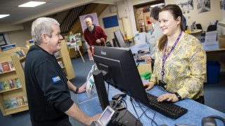 Helen Astley, Library Assistant, Hereford Library, Hereford.