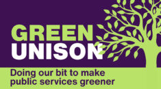 Green UNISON logo with a graphic tree