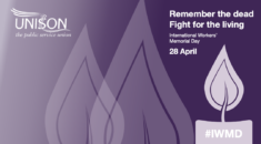 International Workers' Memorial Day UNISON graphic