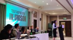 Micaela Tracey-Ramos speaks at UNISON's young member conference