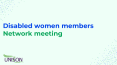Disabled women members network meeting graphic