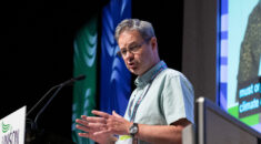 Stephen Smellie speaking at NDC