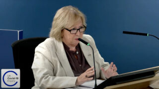 Christina McAnea giving evidence to the Covid Inquiry