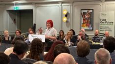 Andrea Egan addressing 2026 HE conference