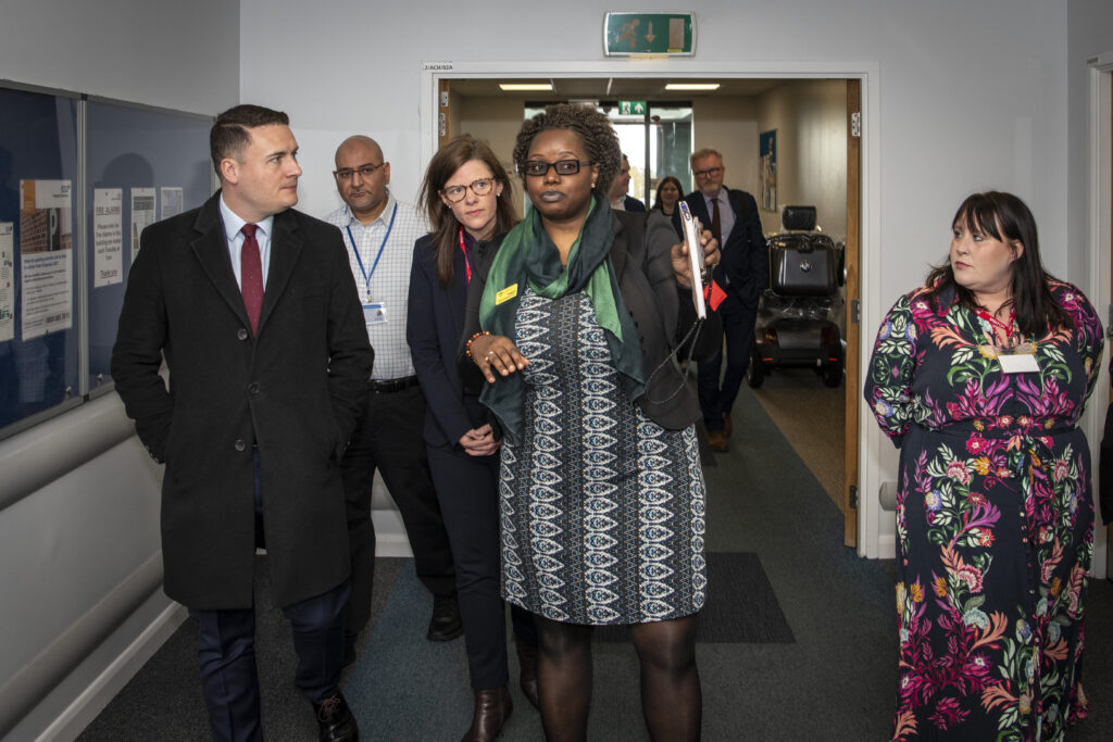 Wes Streeting MP, Labour’s Shadow Secretary of State for Health and Social Care, visiting the Cambridge Practice in Aldershot, Hampshire, UK. Photo©Steve Forrest/Workers’ Photos